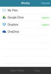 WinZip® for iOS Now Supports Google Drive and OneDrive: Zip, Unzip, Encrypt and Safely Share Files